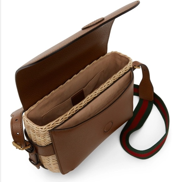 GUCCI Sherry Line Wicker Bag - Picture 5 of 14